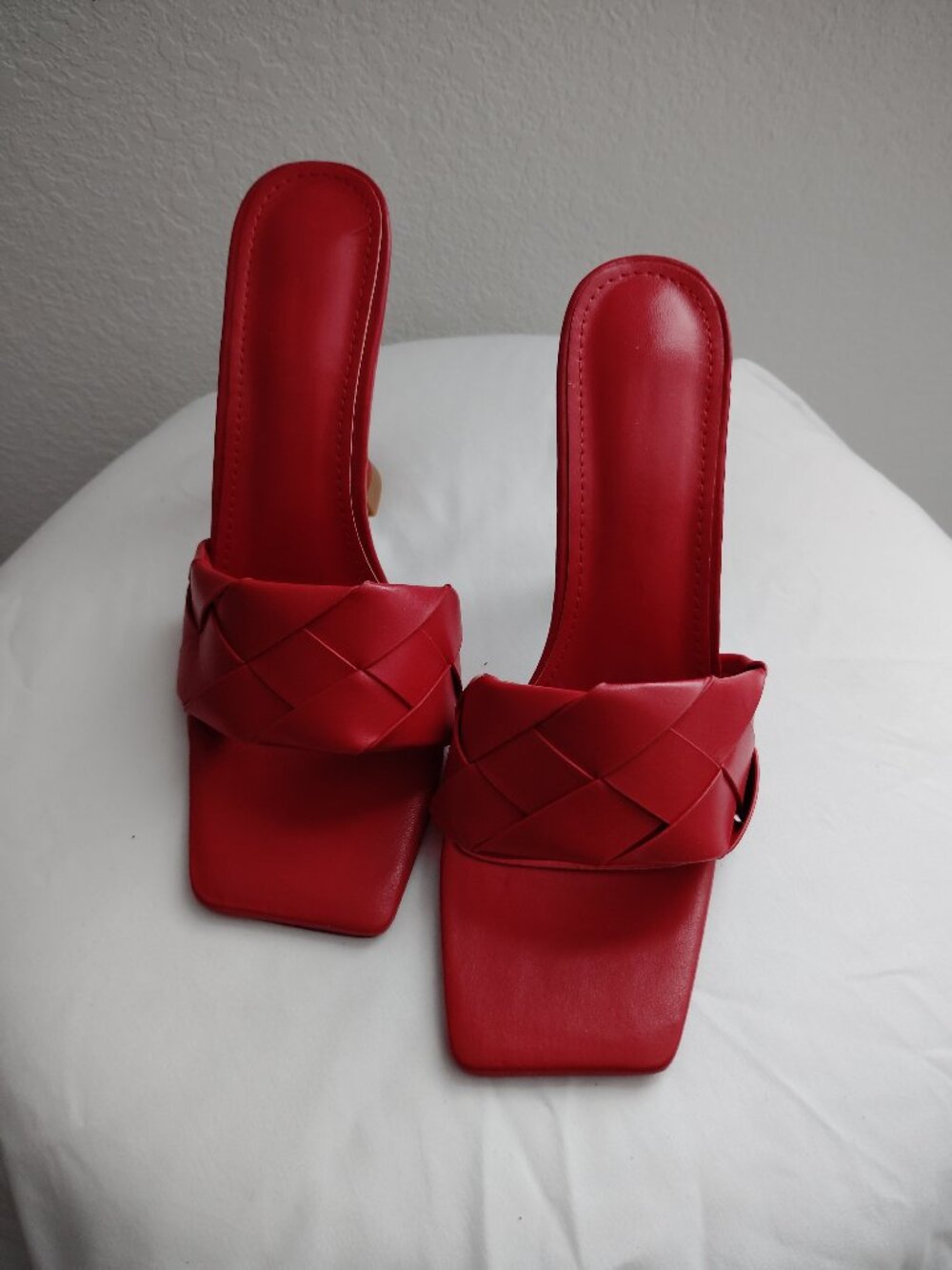 Red Backless Heel